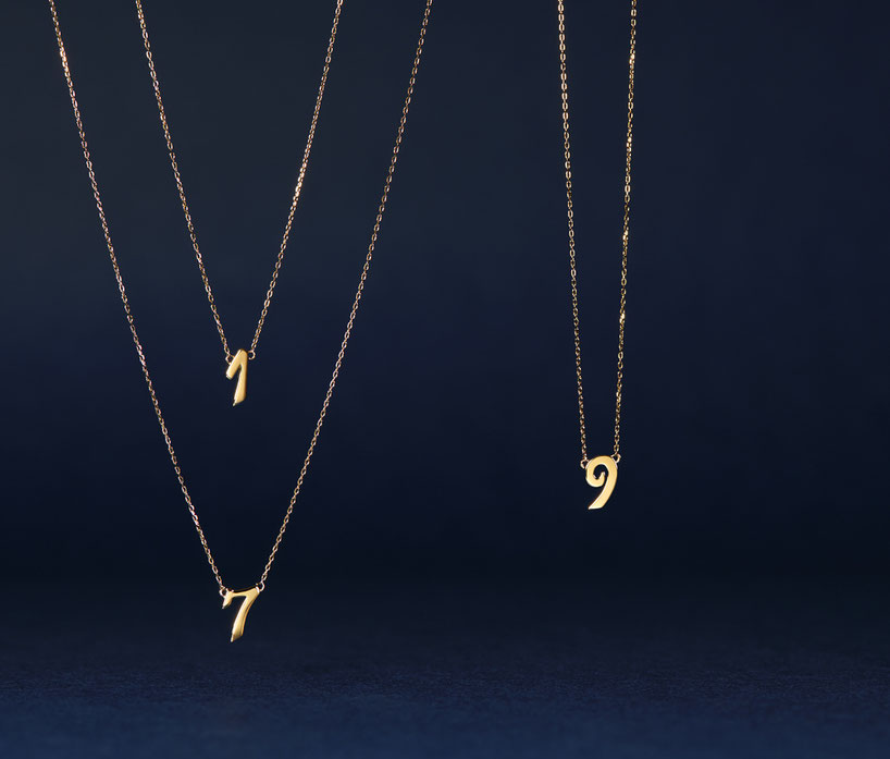 womb☆jewelry　ゴールド　数秘術ネックレス