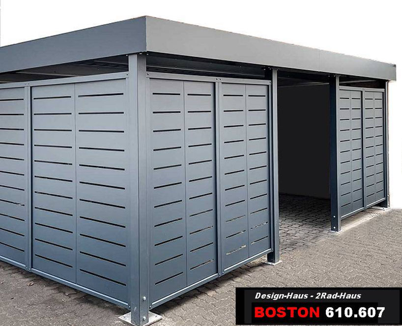 Stahl Design  Mehrzweckhaus Boston für Fahrräder oder Geräte