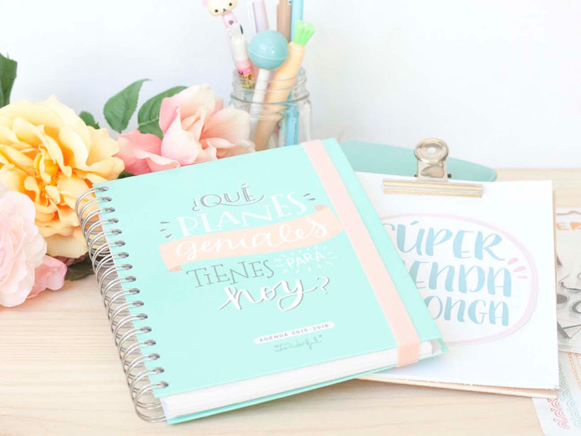 Organiza tu agenda con elementos de scrapbooking by Violeta