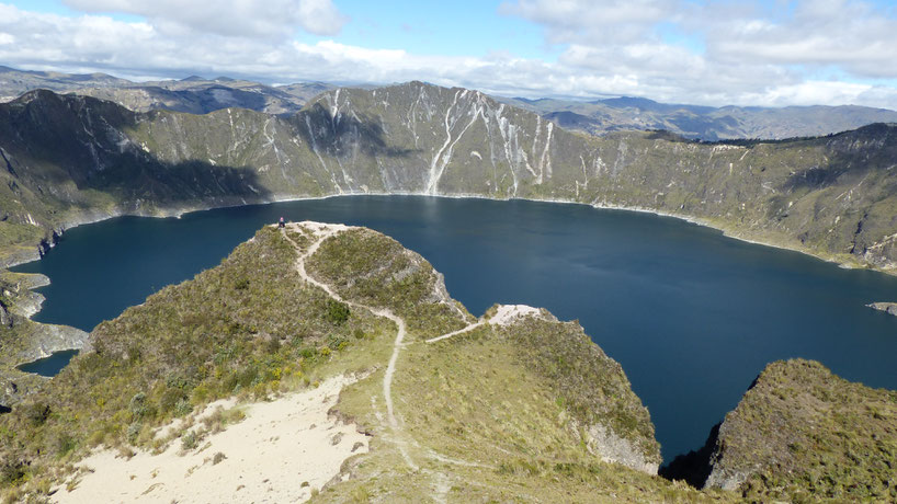 Lagune de Quilotoa, belle récompense après 3 jours de trek !