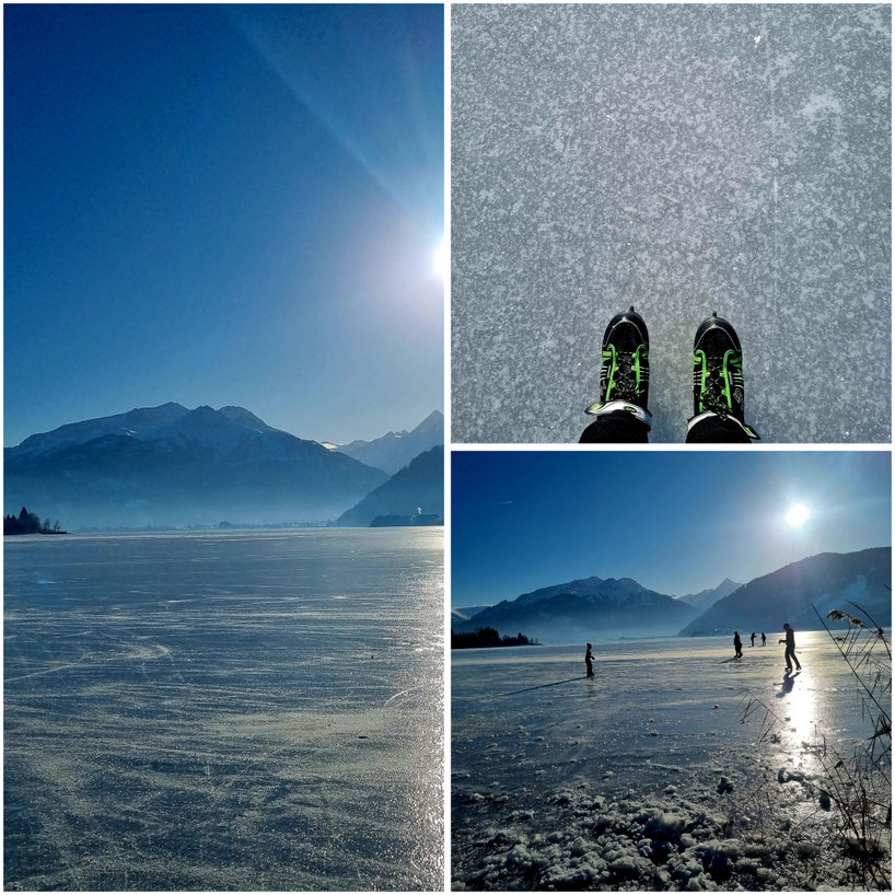  babebi-ontour.com, Hatschn&Haxln, durch ganz Österreich, Eislaufen, Zell am See, Pinzgau, Zeller See, Winterzauber, Eislaufen am See