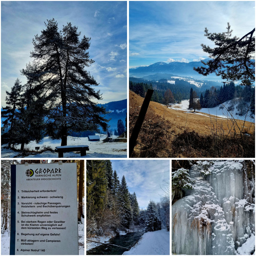 babebi-ontour.com, Hatschn&Haxln, durch ganz Österreich, Kärnten, Gitschtal, Weißenbachklamm, Hermagor, Winterwandern, Panorama