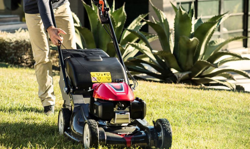 HRX 537 Honda Rasenmäher im Einsatz