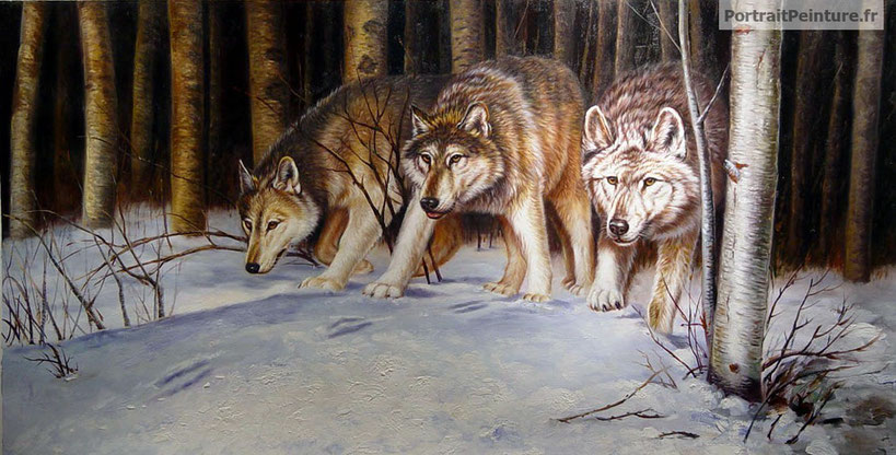 portrait-peinture-loups