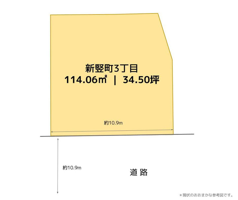金沢市長坂台,区画図