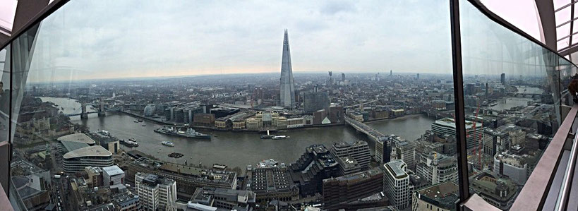 Aussicht vom Londoner Skygarden, Fenchurch Street 20