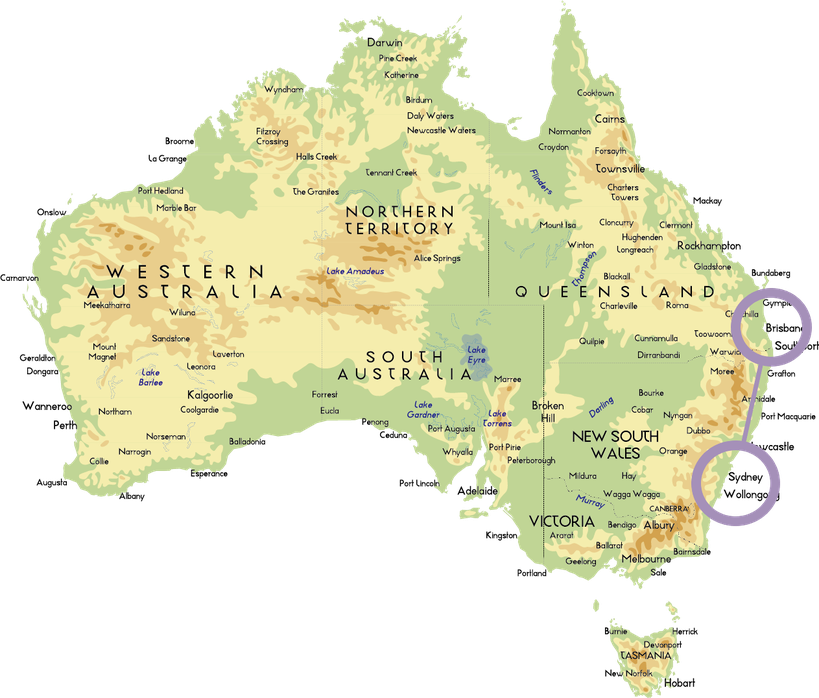 Australien, Reisebericht Queensland, Reisebericht Brisbane, Reisebericht New South Wales, Sydney