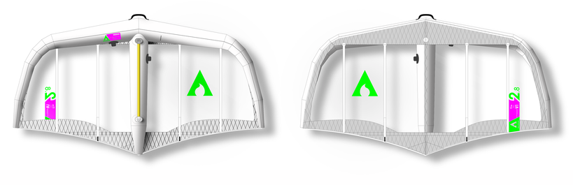 Aqueous Layline V1 2.8m wing technical drawing