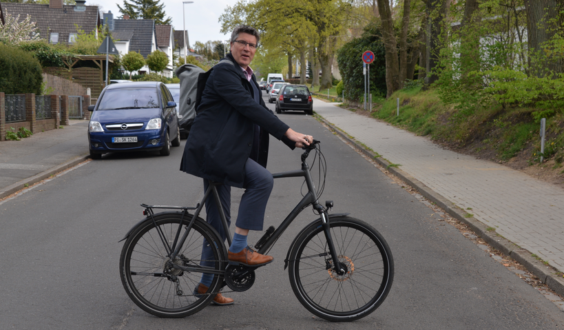 Fachbereichsleiter Carsten Möller zählt zu den eifrigen Fahrradfahrern in der Stadt