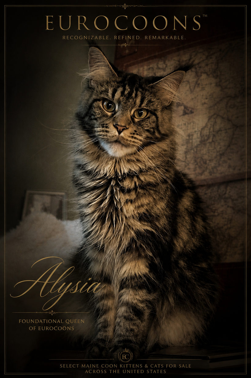 Alysia of EuroCoons Breeding Maine Coon female