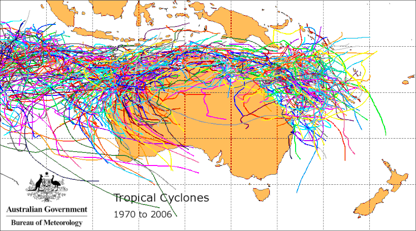 Tropical cyclones in the Australian region