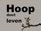 Hoop doet leven