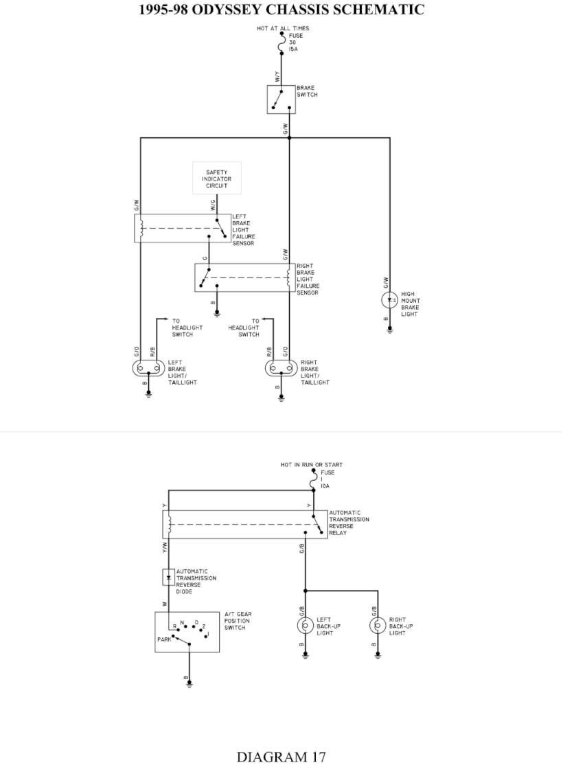 Honda Odyssey Wiring Diagrams Car Electrical Wiring Diagram