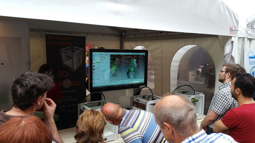 3D-Scan live auf der Nürnberger Technikmeile 2016