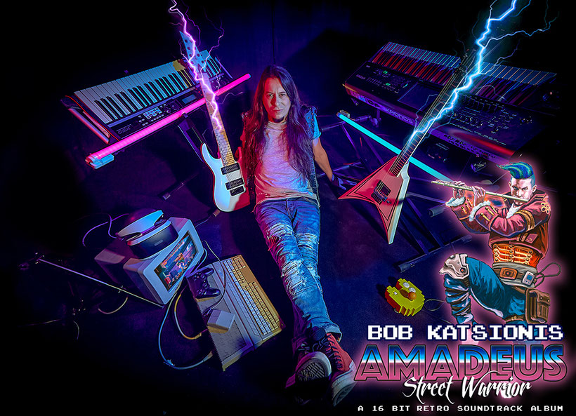 BOB KATSIONIS – new album “Amadeus Street Warrior” - A 16-bit retro soundtrack album