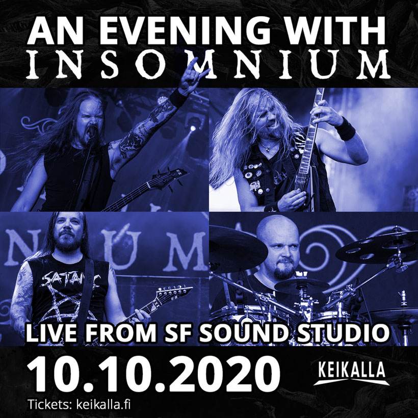 INSOMNIUM perform special HEART LIKE A GRAVE live stream show, rockers and other animals