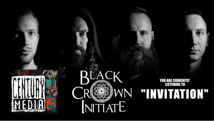 Invitation, BLACK CROWN INITIATE, new single, new album, Progressive Metal, Death Metal, Portraits of the Doomed Escape, Century Media Records, Rockers And Other Animals, News