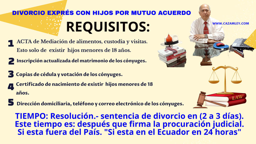 divorcio por mutuo acuerdo en Shushufindi 