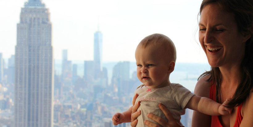 Top of the Rock with Baby in NYC