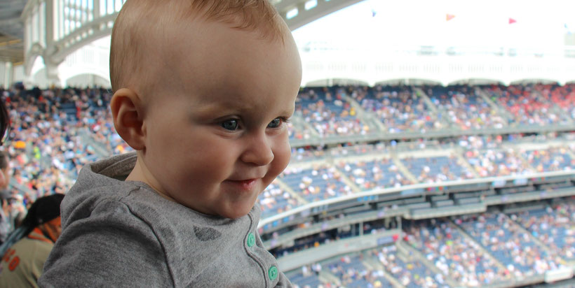 Yankee Stadium With Baby in NYC