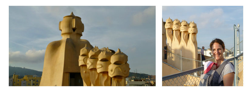 La Pedrera Barcelona with Baby - Stroller vs Baby Carrier