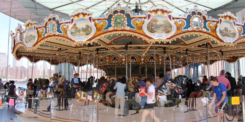 Brooklyn Bridge Park Carousel NYC Baby