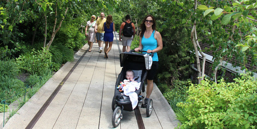 The High Line NYC With Baby