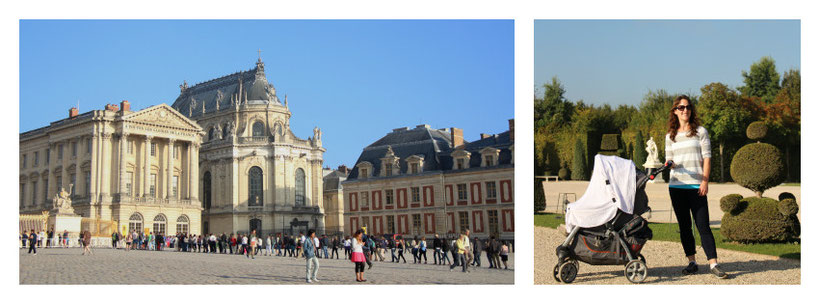 Palace of Versailles Paris with Baby