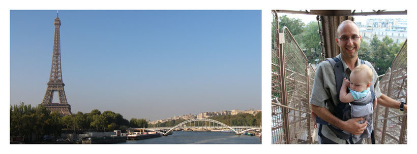 Eiffel Tower Paris with Baby