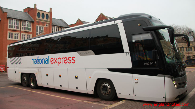 Reiseplanung England, Busreisen in England mit National Express