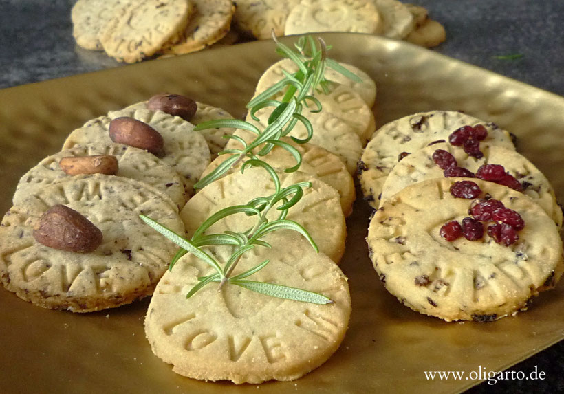 Rezepte für hausgemachte Kekse.