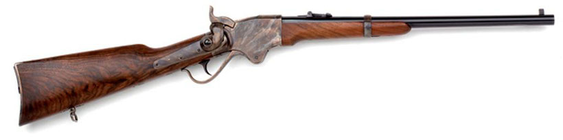 La Spencer carbine  à canon court (20 inches, soit 51 cm - au lieu de 22 inches, soit 56 cm) principalement utilisée par la cavalerie US