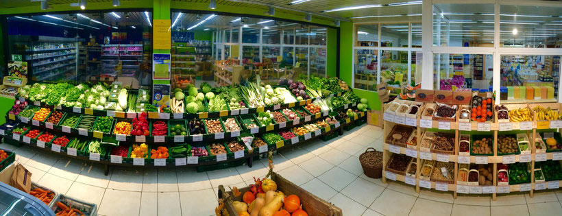 Grosser gekühlter Raum für frisches Obst und Gemüse