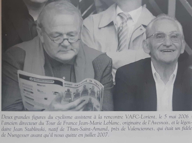 Photo issue du livre USVA-VAFC Histoire du football profesionnel à Valenciennes. Un ouvrage exceptionnel!