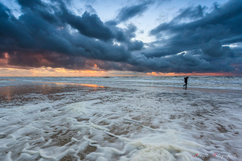 Texel, storm, strand en zee