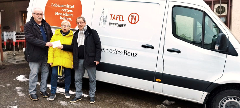 Seniorentreff Birkmannweiler spendet 300 EUR der Tafel Winnenden 
