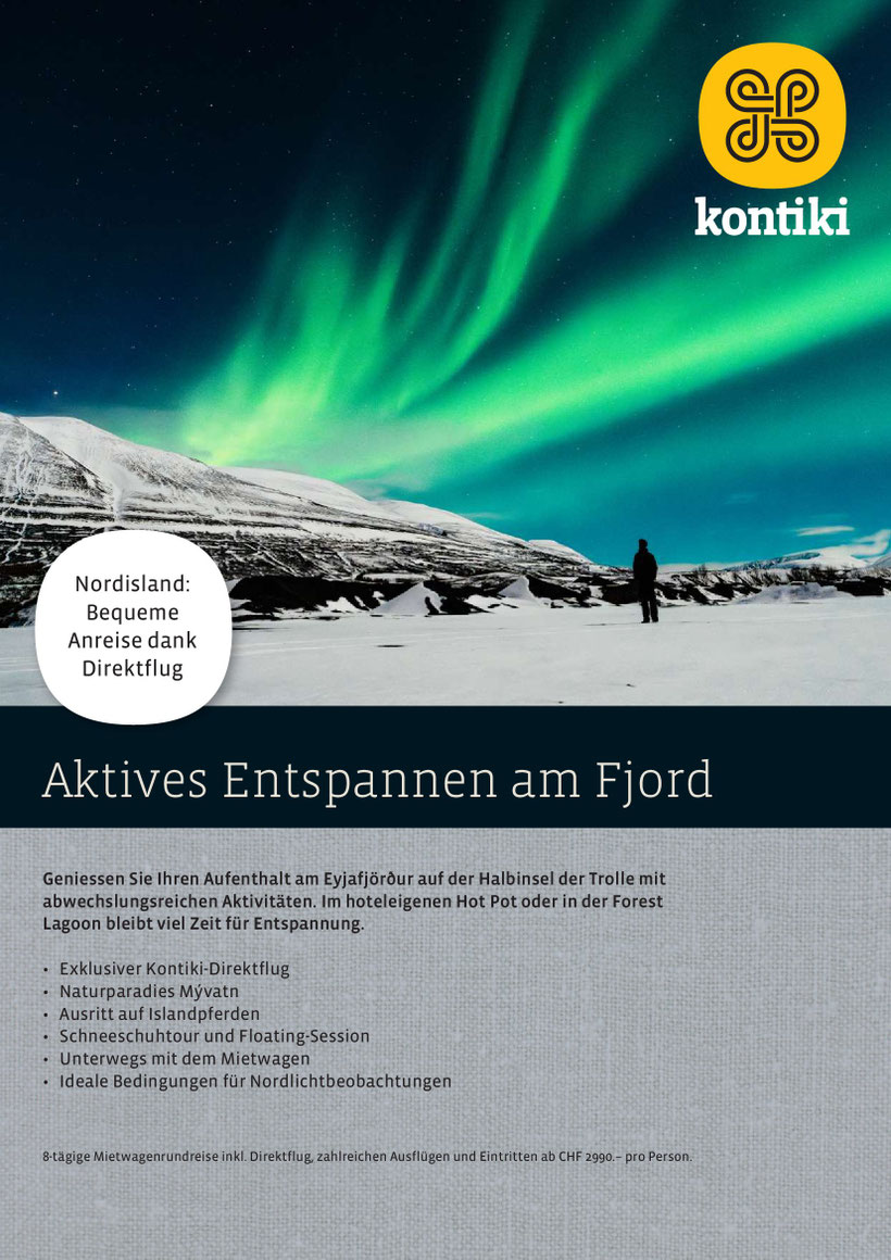 Nordisland Nordlichter Mietwagenrundreise mit Ausflügen 