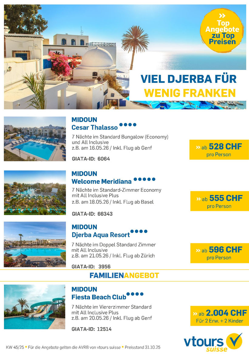 Frühling 2026 in Tunesien am Meer unter Palmen verbringen jetzt zu Sonderpreisen