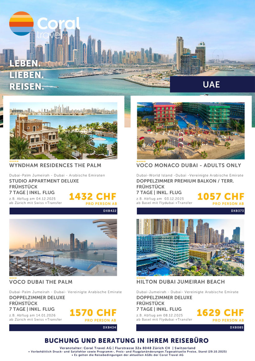 Futuristische Stadt Dubai mit arabischem Flair Entspannung am Meer erleben jeztzt zu Knüllerpreisen