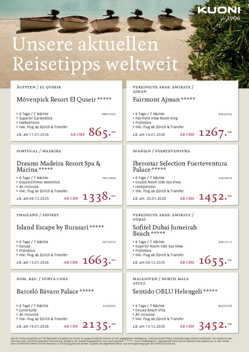 ab an die Wärme einfach geniessen jetzt zum Schnäppchenpreis buchen