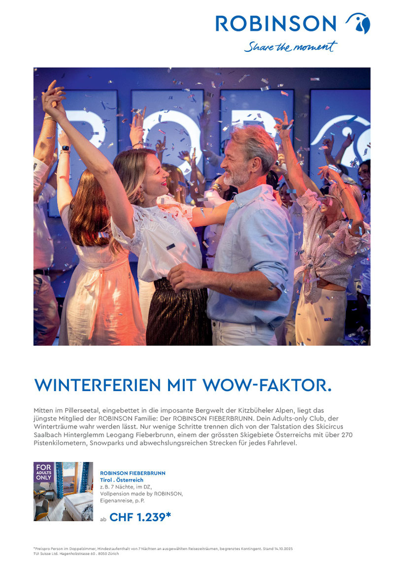 Kitzbühler Alpen Bergwelt geniessen im Robinson Club Winterurlaub zu Spitzenpreisen