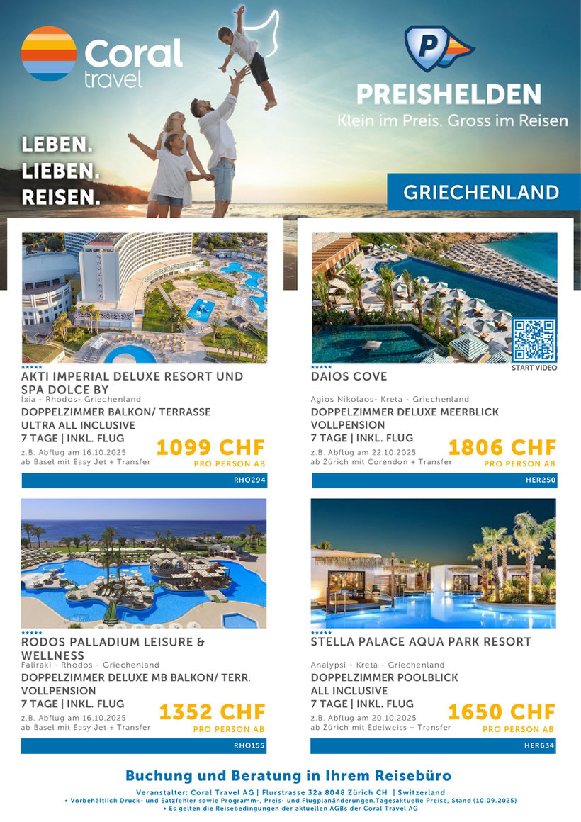 Griechenland im Herbst am Meer geniessen Hot Deal jetzt buchen