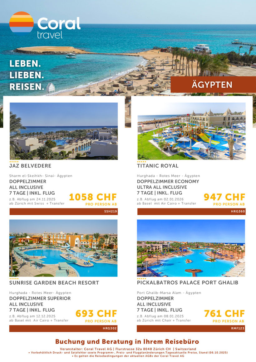 ab an die Wärme nach Ägypten Hot Deal jetzt buchen