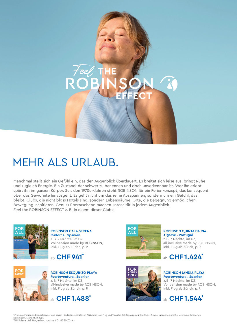  Toparrangement All Inclusive Robinson Club mit vielen Aktivitäten zu Superpreisen