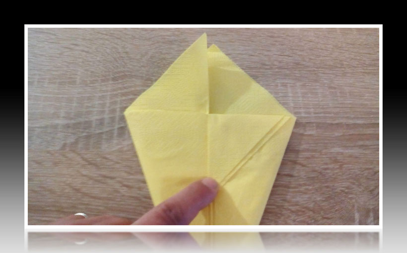 Bestecktasche überraschung Tischdeko Servietten Falten