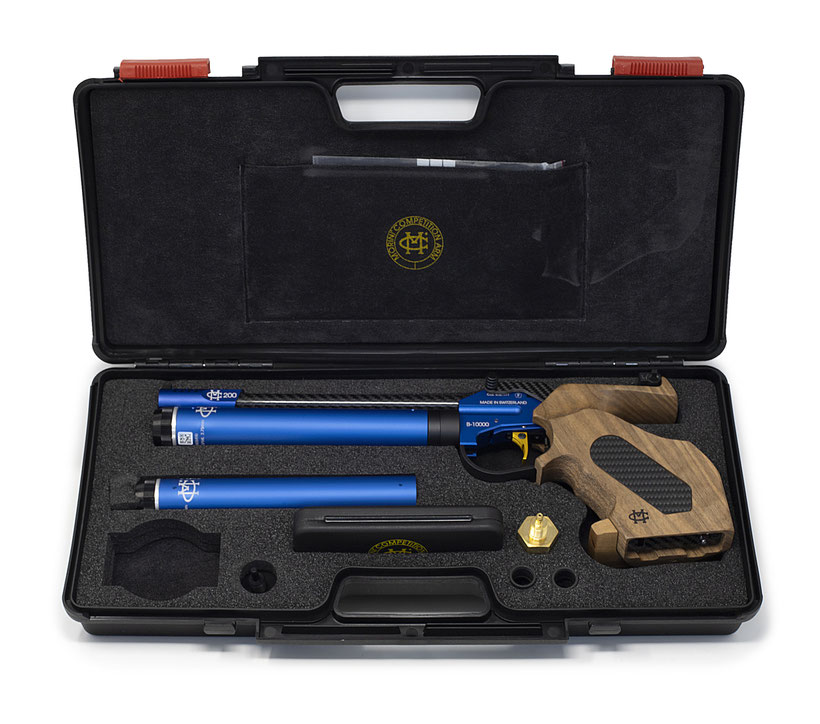 CM162EI Titanium content: Content:  1x CM162EI Titanium  2x Cylinders Matte Titanium  1x Tool Kit  1x Air Adapter 200bar  1x Air Release  1x Manual CM162EI  1x Manual Bluetooth Electronic Board