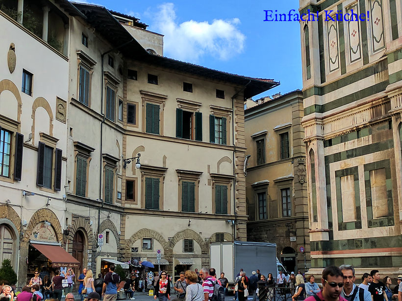 Eine Straße in Florenz
