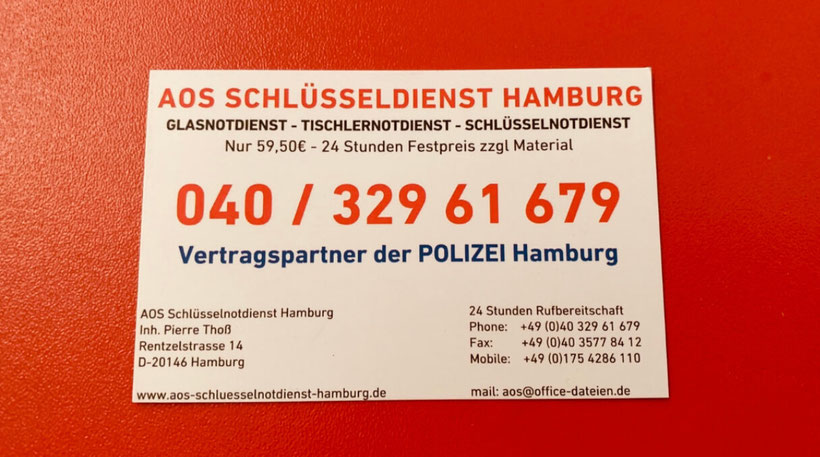 Schlüsseldienst Preise