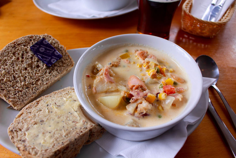 Seafood-Chowder, "Glenuig Inn", Glenuig