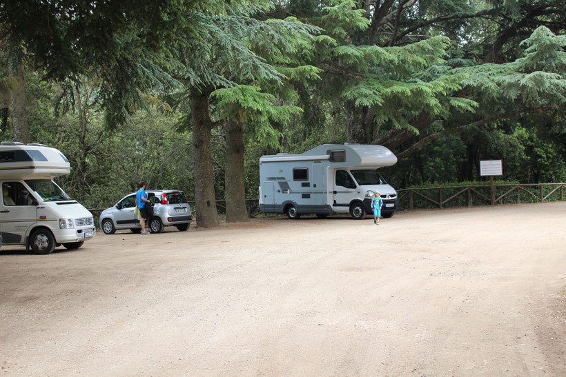 Stellplatz am Forsthaus Foresta di Montes, Pratobello